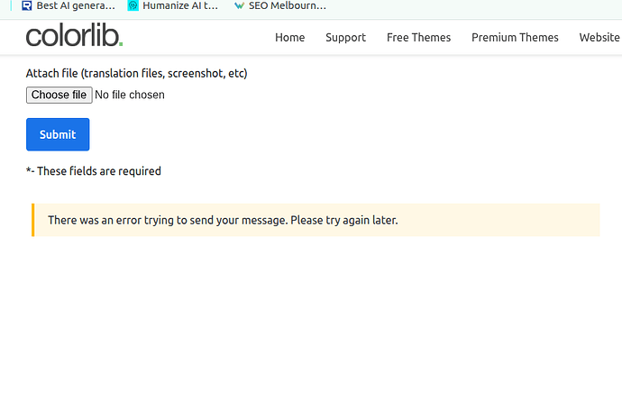 form error