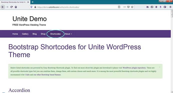 unite-shortcodes
