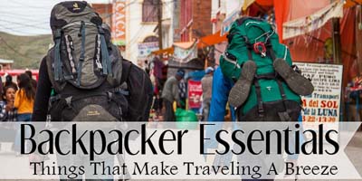 Backpacker Essentials Button
